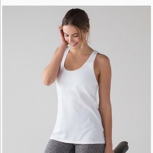 Lululemon white racerback tank